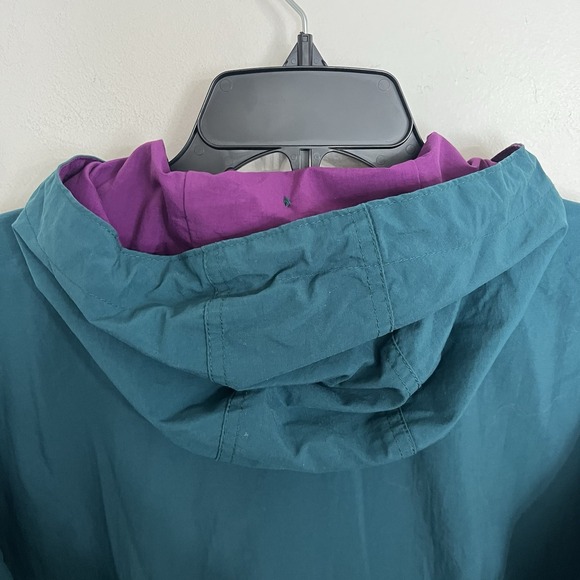 Vintage Columbia Sportswear Anorak Pullover Jacket Medium Teal Purple Hooded 90s - Picture 13 of 14
